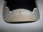 Adjustable Strap Embroidered Coal Miner Hat Black/Brown