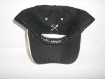 Adjustable Strap Embroidered Coal Miner Hat Black/Brown
