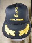 Vintage Black Insulated Coal Miner Trucker Hat Cap