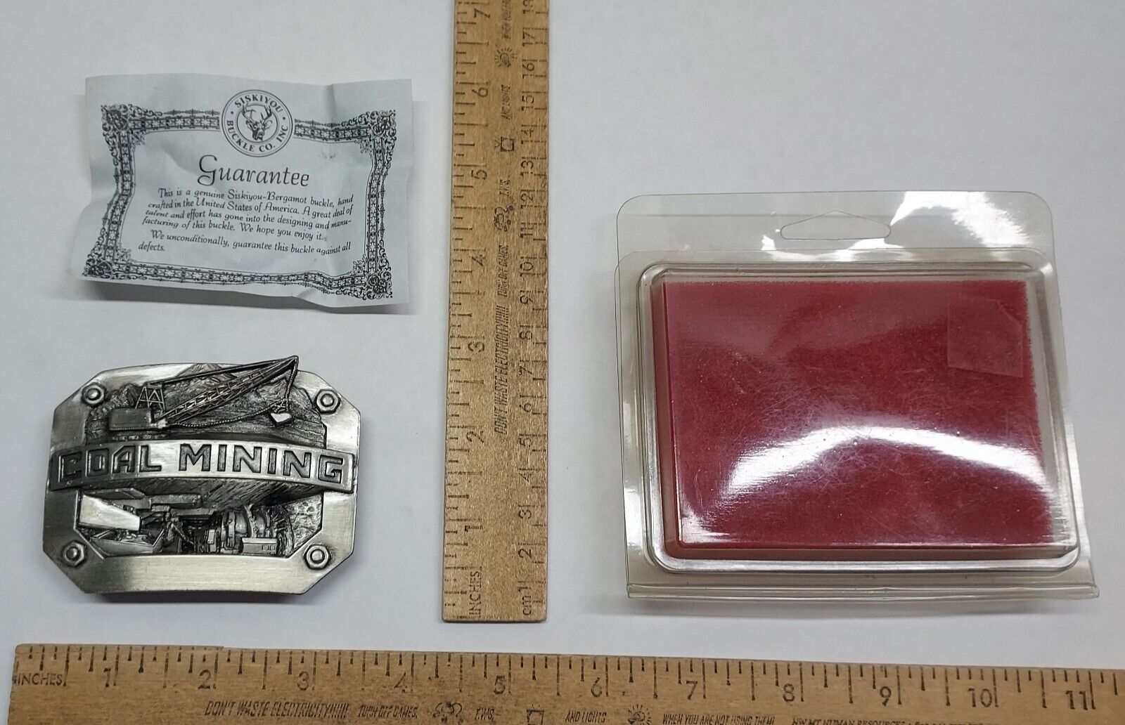 Vintage Coal Mining Belt Buckle - Siskiyou Buckle Co