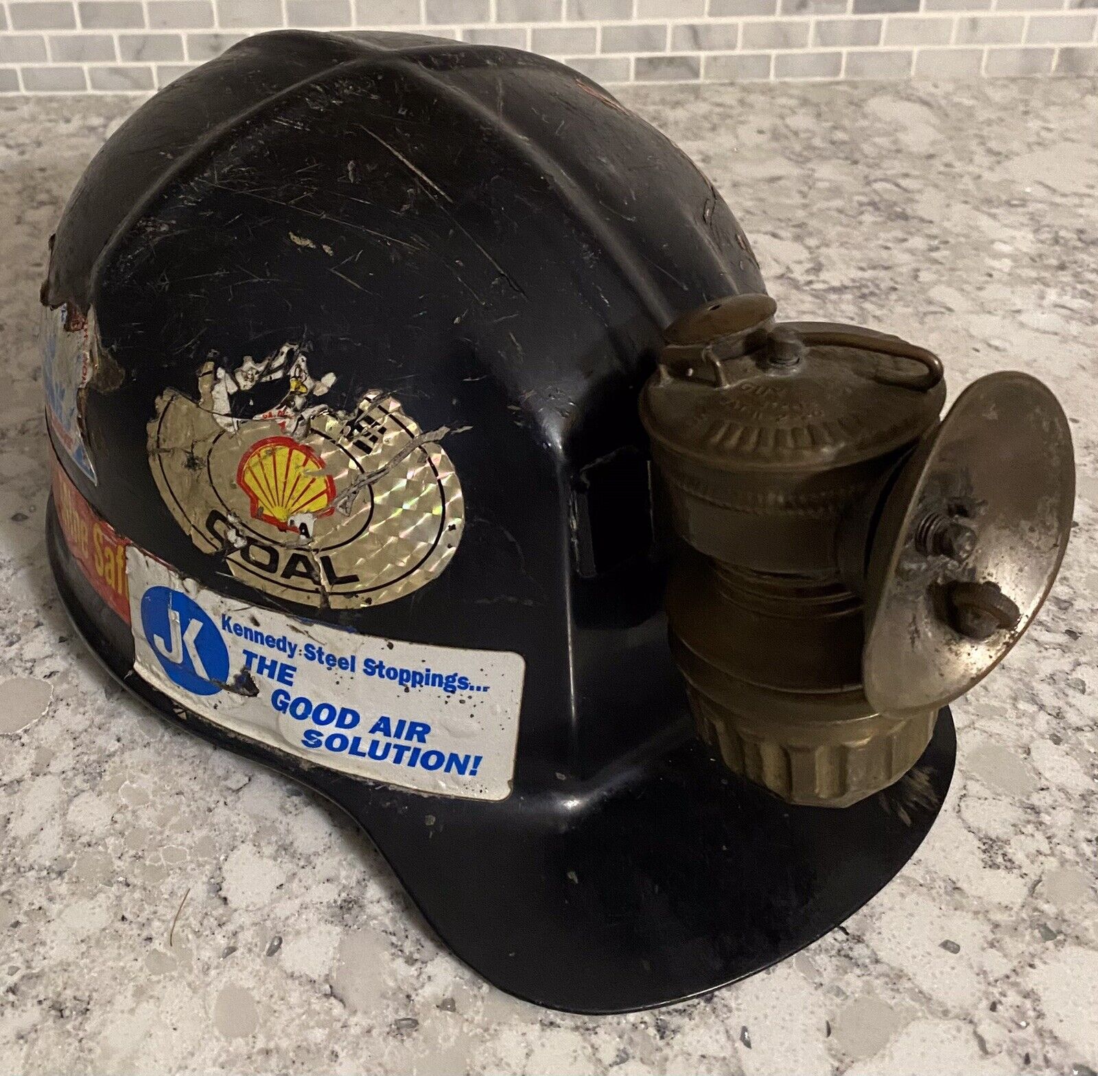 MSA Low Vein Miner Hard Hat with Lamp
