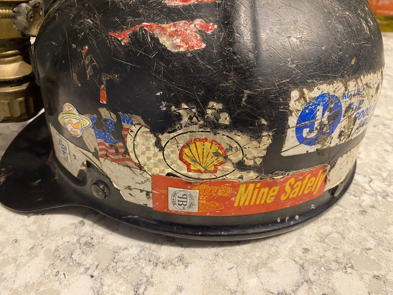 MSA Low Vein Miner Hard Hat with Lamp