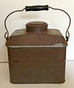 National Railroad Coal Miner Lunch Pail with Original Handle