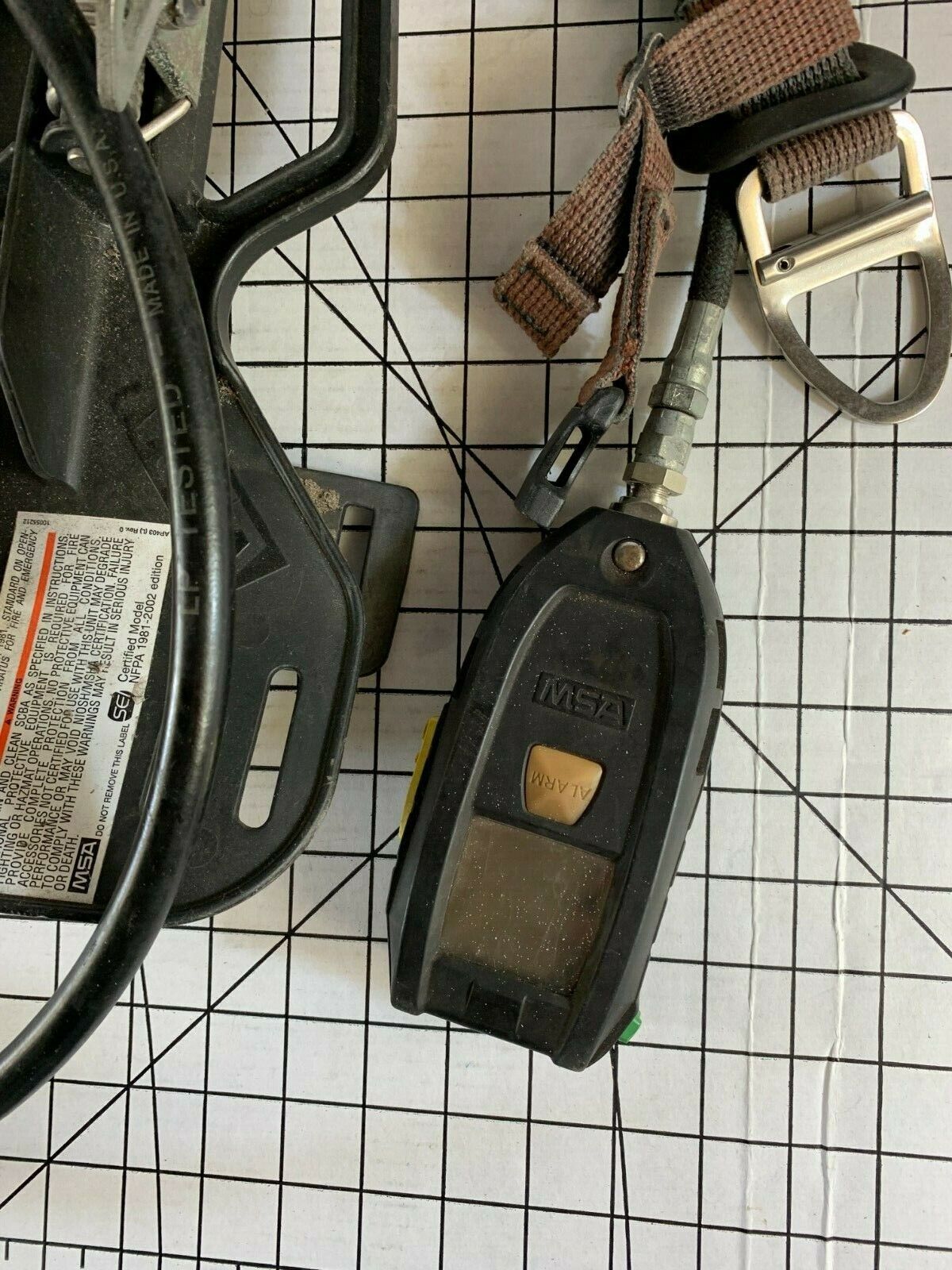 MSA Vintage Coal Miner Oxygen Harness Strap Pack