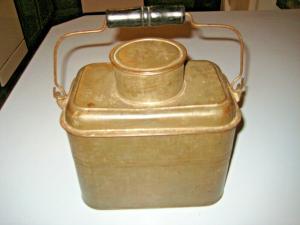 Vintage Steel Coal Miners Lunch Pail Mining Bucket