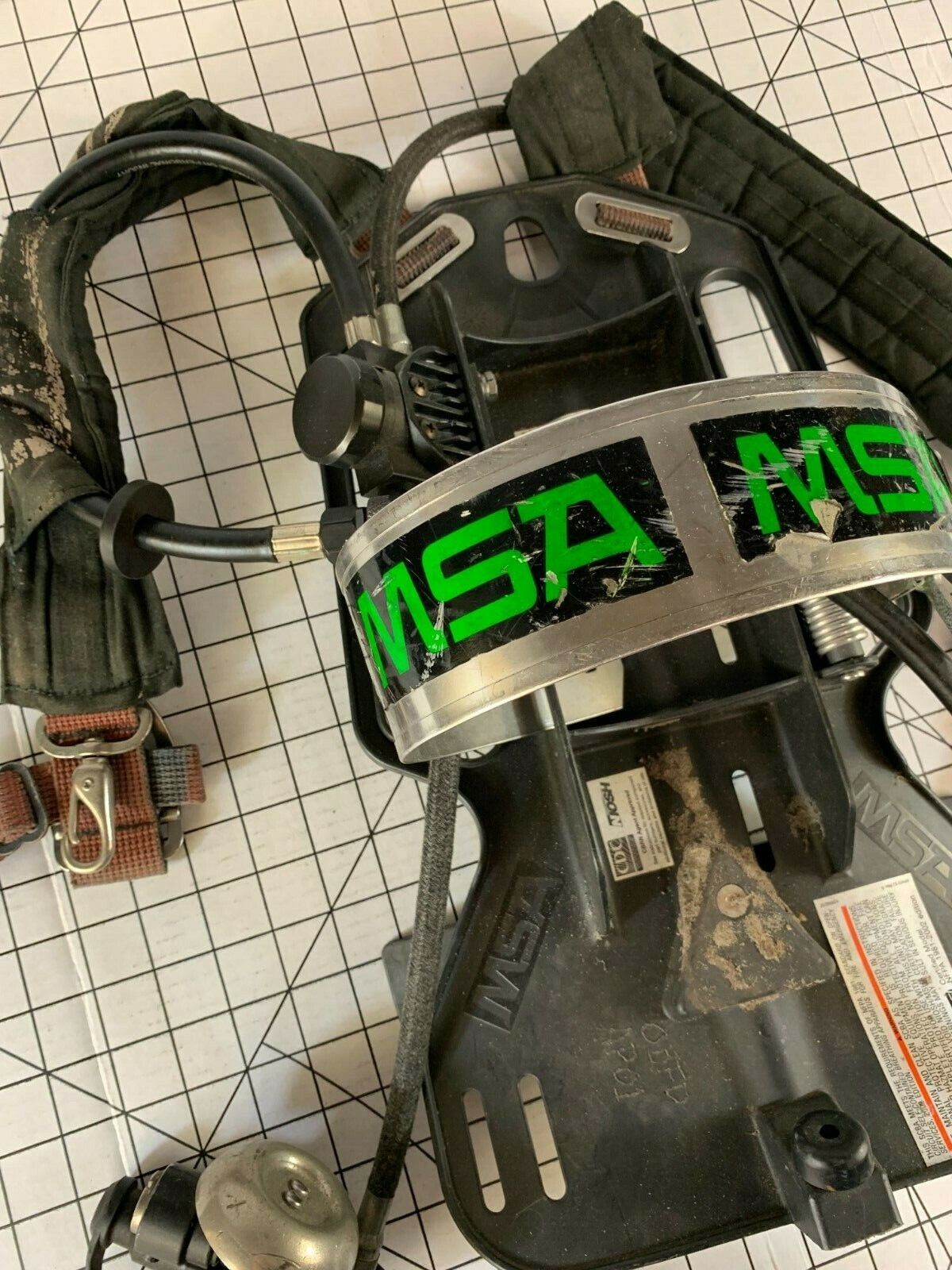 MSA Vintage Coal Miner Oxygen Harness Strap Pack
