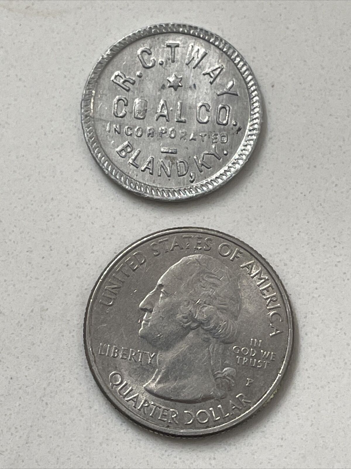 R.C. Tway Coal Company Kentucky 5¢ Camp Token