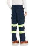 Red Kap Men's High Visibility Cargo Pant, Navy/Yellow, 36Wx30L