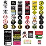 Coal Miner Sticker Set: Hard Hat Decals Waterproof