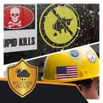 Coal Miner Sticker Set: Hard Hat Decals Waterproof