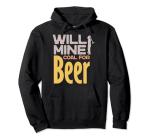 Funny Coal Miner Drinking Gift Men Pullover Hoodie