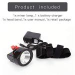 Rechargeable Cap Mining Lamp with 1+6 LED Light