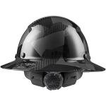 Full Brim Black Camo Carbon Fiber Mining Helmet