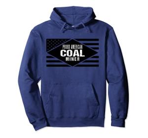 American Coal Miner US Flag Hoodie