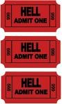 3pc Ticket to Hell Hard Hat Sticker Set