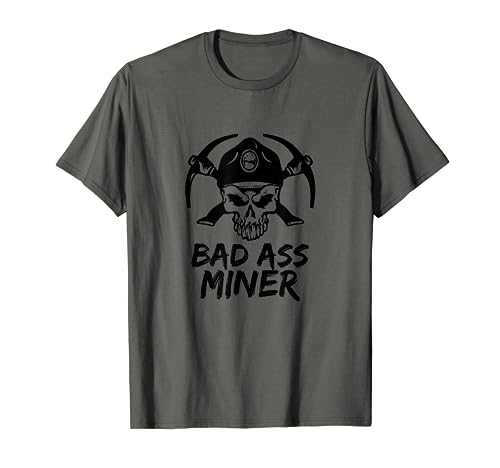 Coal Miner T-shirt featuring Skull and Mining Hat