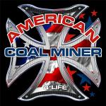 American Coal Miner 4 Life Hard Hat Sticker