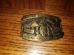 UMWA Coal Mine Workers America Buckle 2000