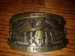 UMWA Coal Mine Workers America Buckle 2000