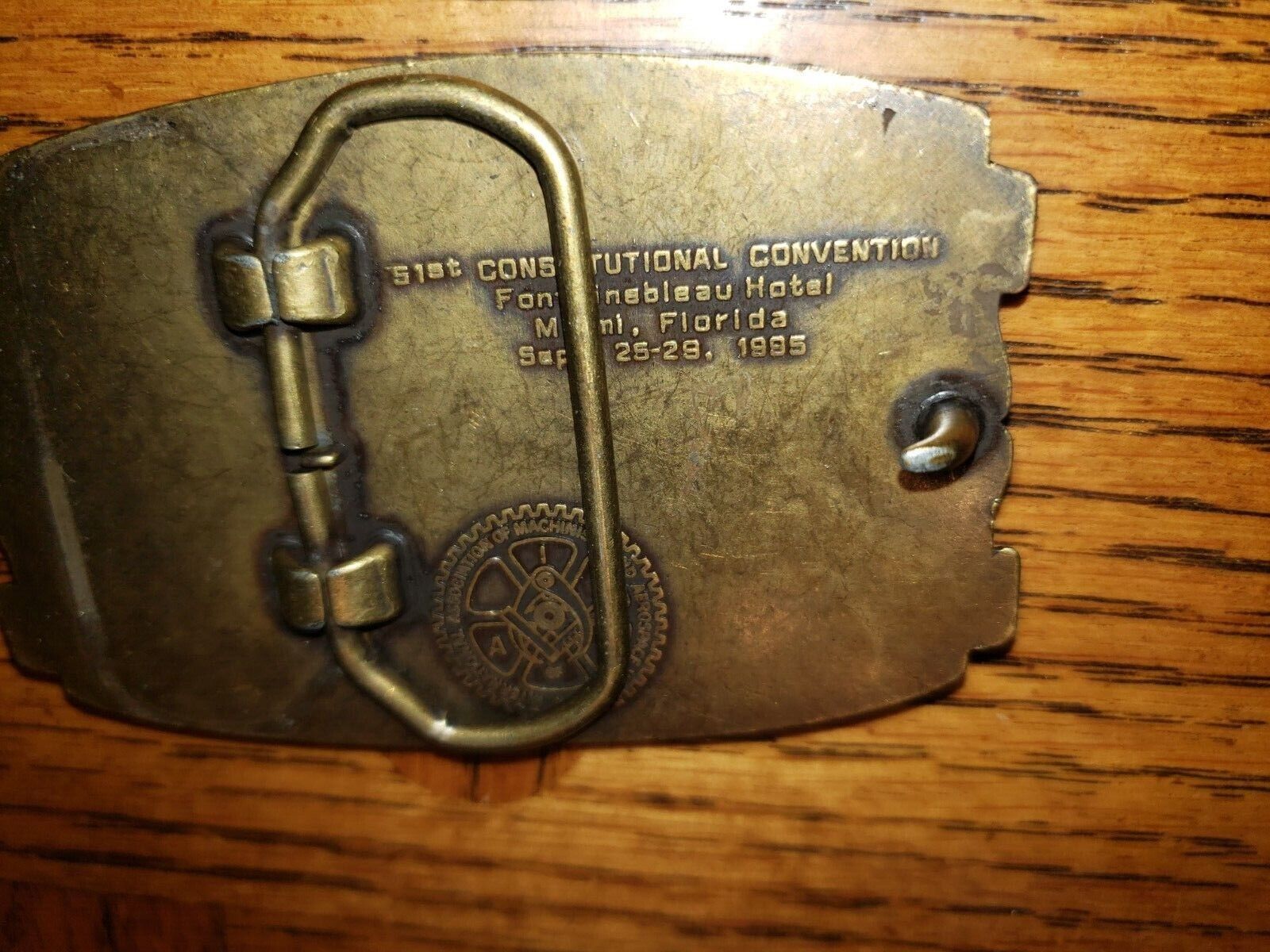 UMWA Coal Mine Workers America Buckle 2000