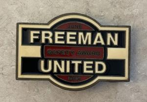 1985 Coal Mine Port Railroad Buckle - Safety Award