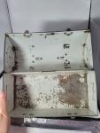 Vintage Black Dome Metal Coal Miners Lunch Box