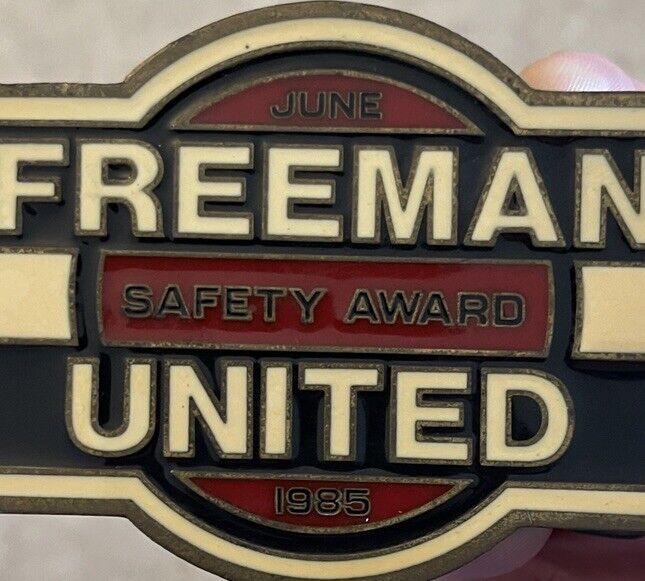 1985 Coal Mine Port Railroad Buckle - Safety Award