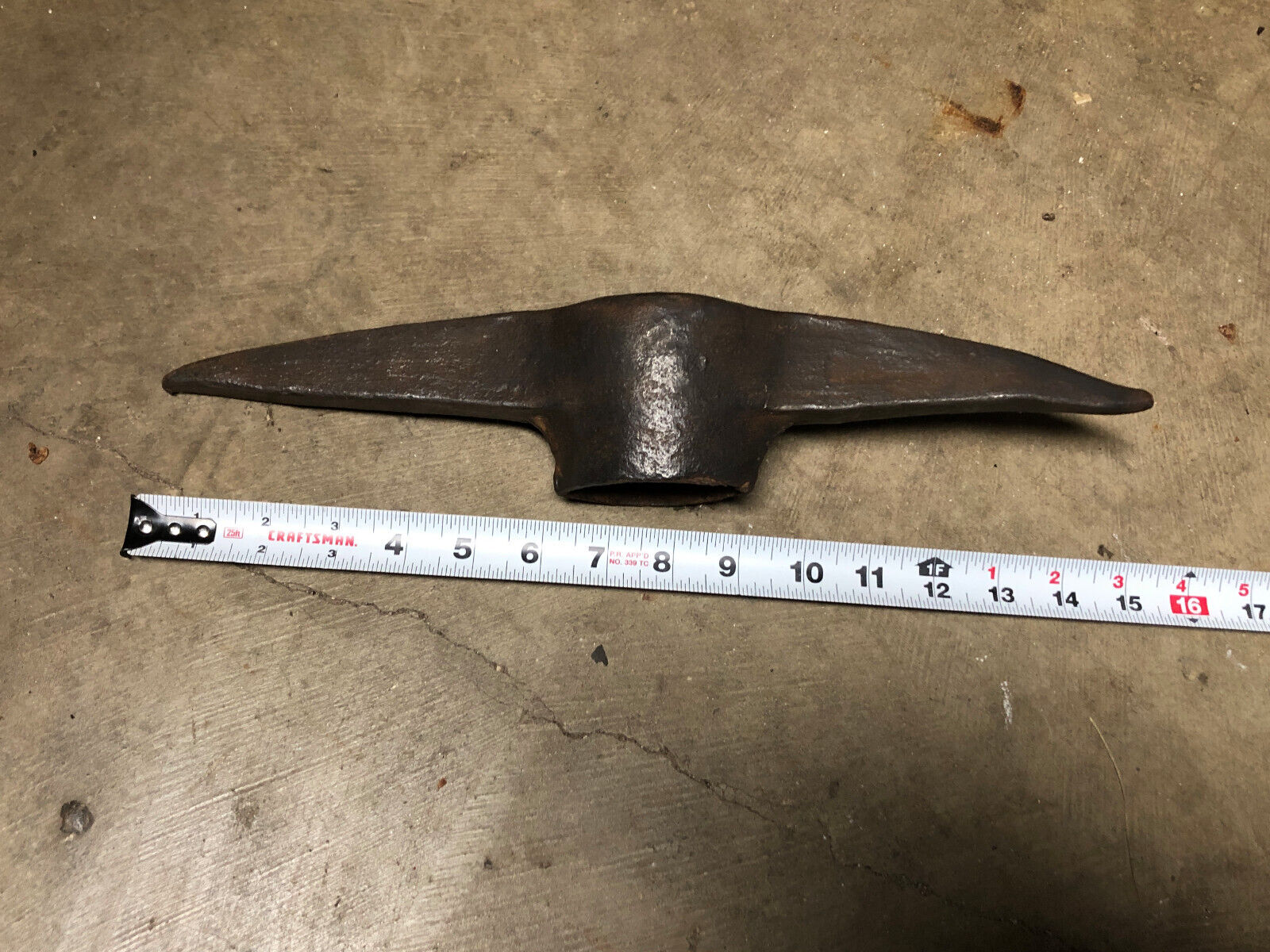 Vintage 16" Coal Mining Pick Axe Head 4 LB