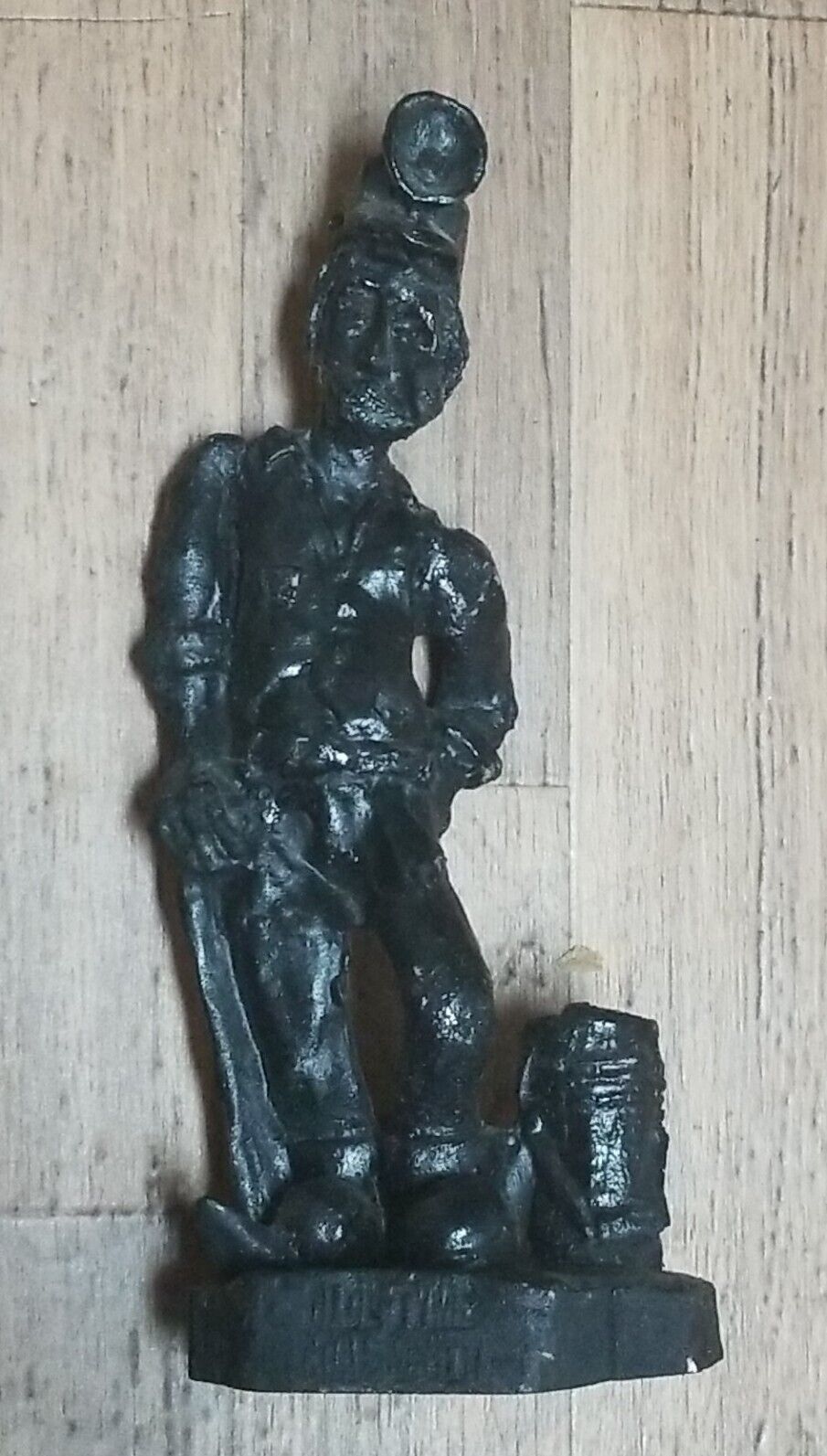 Pennsylvania Coal Miner Statue, Hand Crafted, 9 Inches