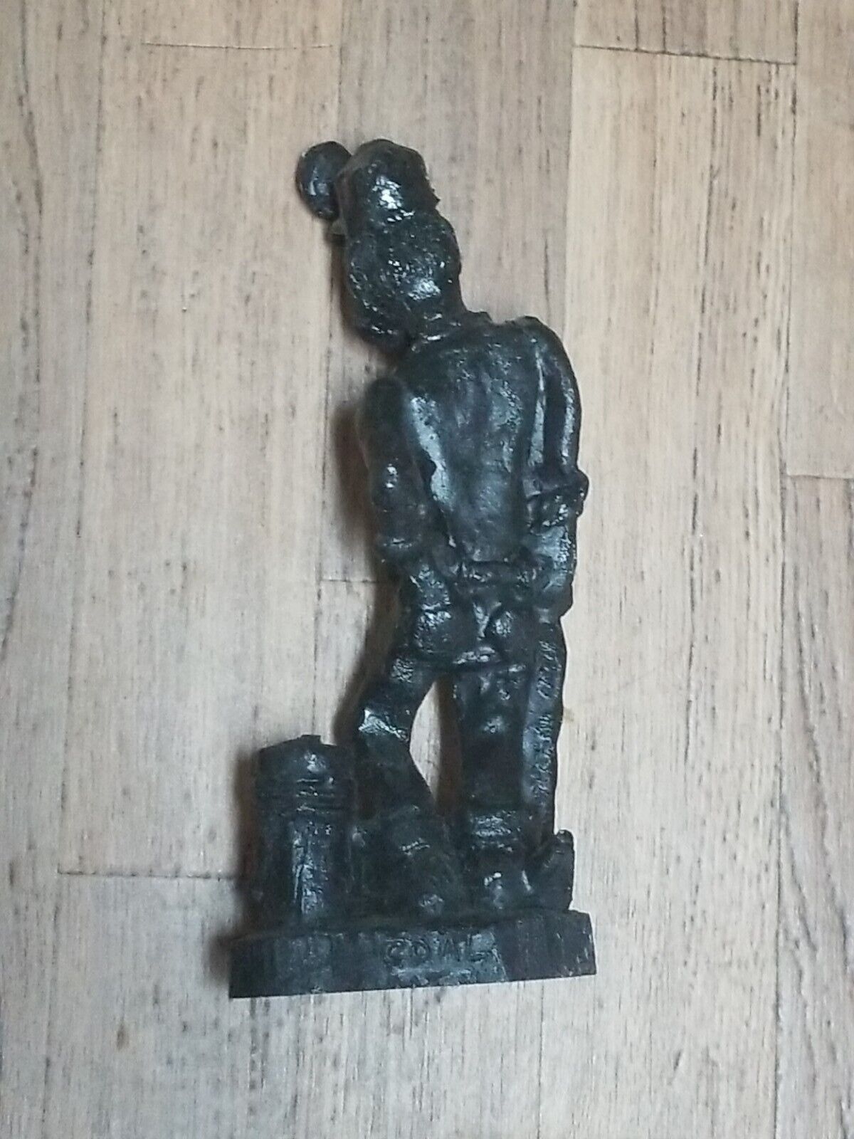 Pennsylvania Coal Miner Statue, Hand Crafted, 9 Inches