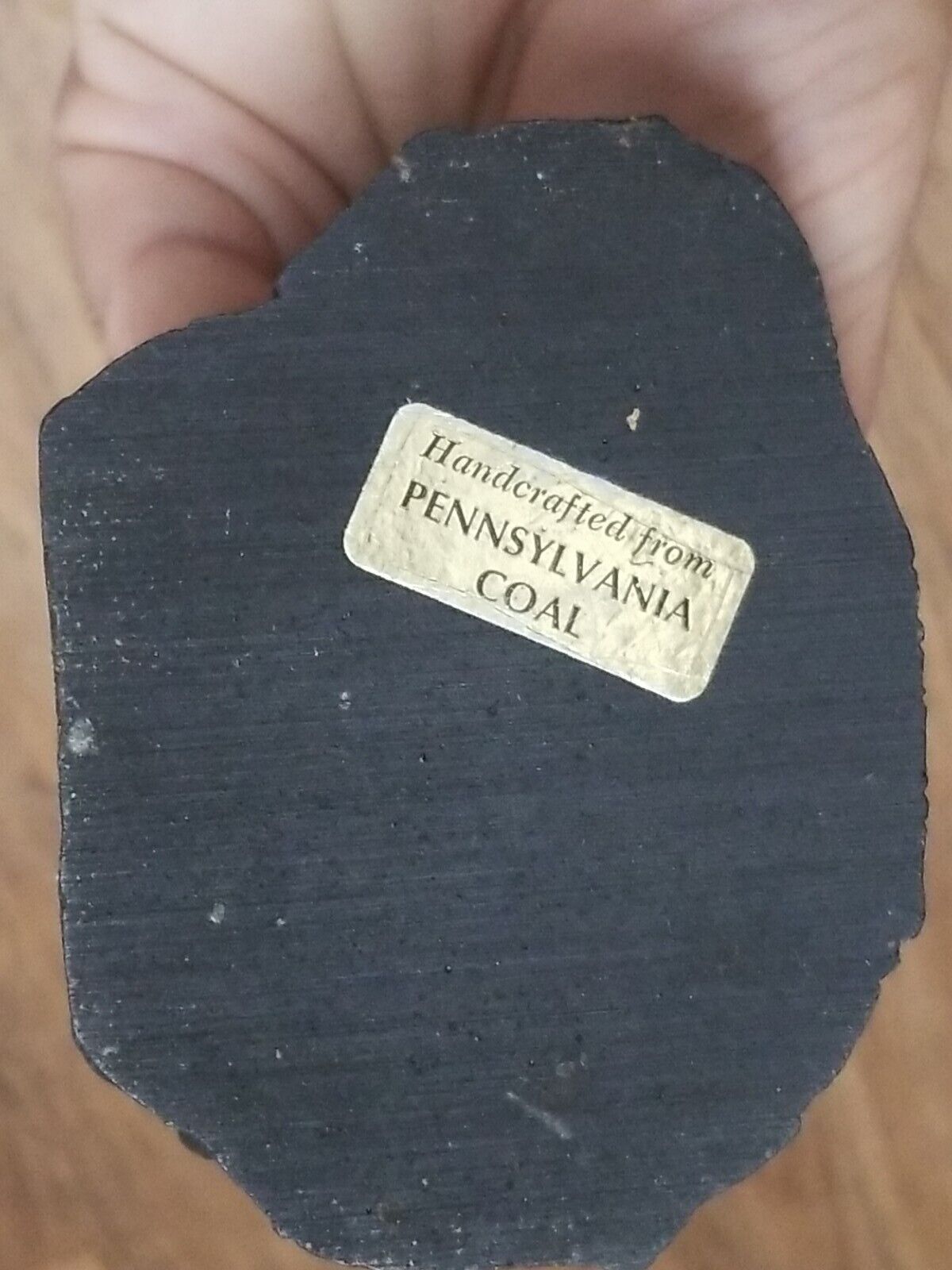 Pennsylvania Coal Miner Statue, Hand Crafted, 9 Inches