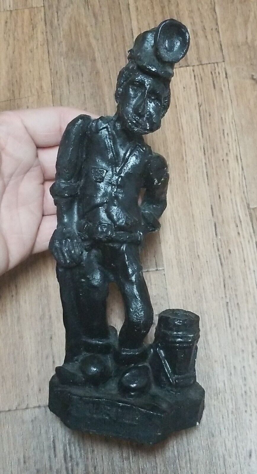 Pennsylvania Coal Miner Statue, Hand Crafted, 9 Inches