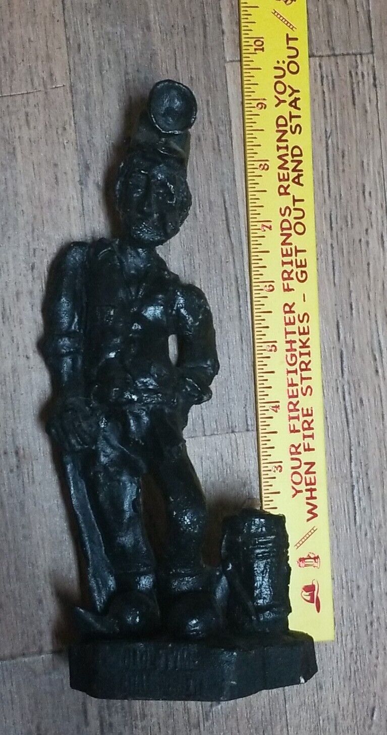 Pennsylvania Coal Miner Statue, Hand Crafted, 9 Inches