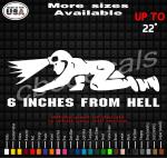 Crawling Coal Miner Decal Stickers | 6 inches