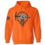 Patriotic superhero coal miner hoodie sweatshirt