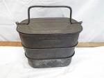 Vintage Collapsible Metal Coal Miners Lunch Pail