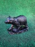 Kentucky Artisan-made 6.5in Black Bear Coal Sculpture