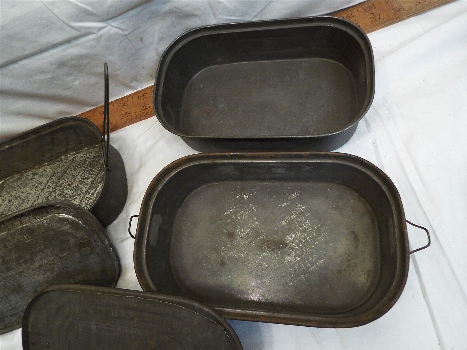 Vintage Collapsible Metal Coal Miners Lunch Pail