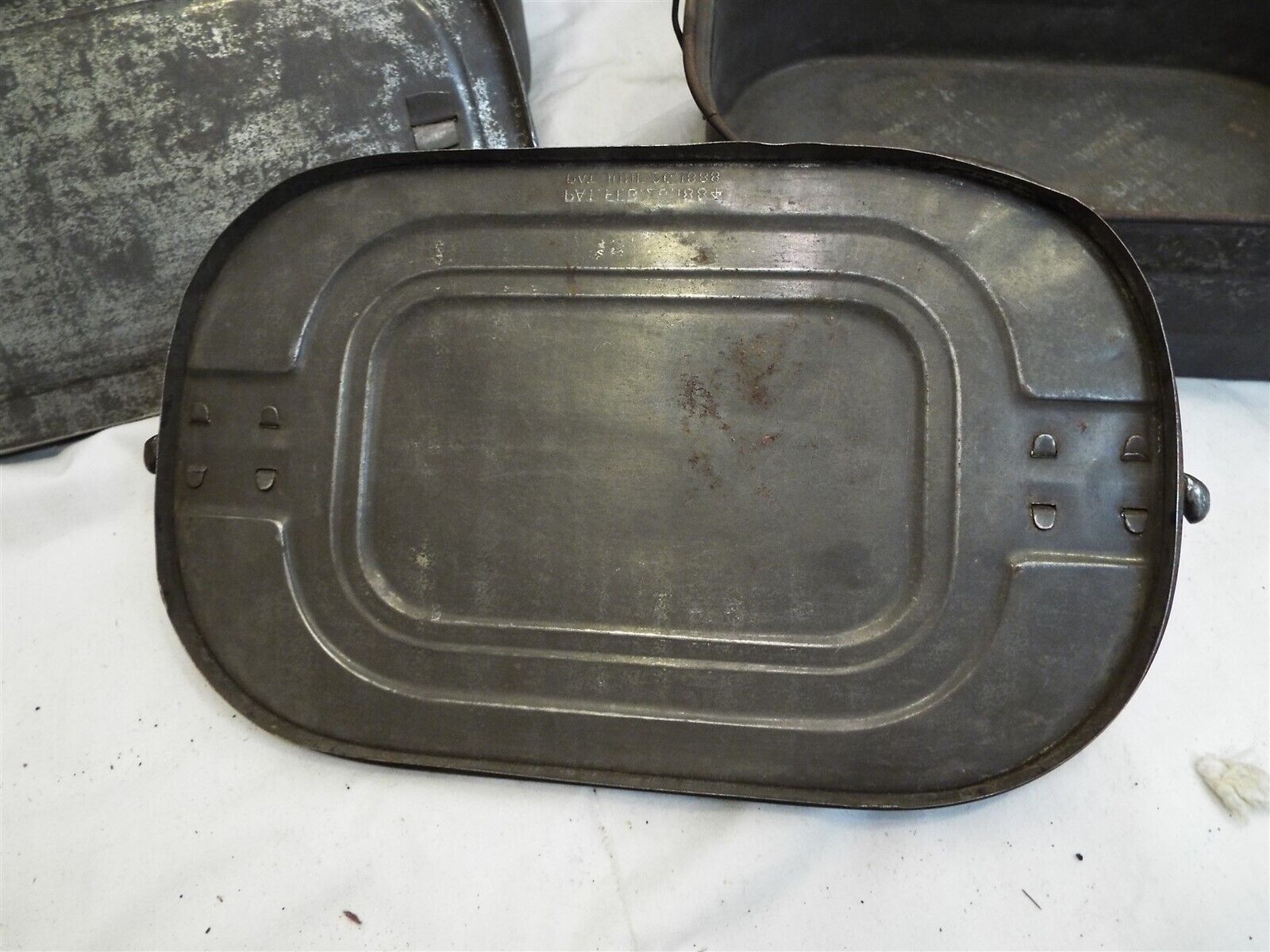 Vintage Collapsible Metal Coal Miners Lunch Pail