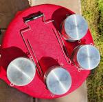 Aluminum Stacked Coal Minor/Railroad Lunch Pail - Vintage