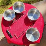 Aluminum Stacked Coal Minor/Railroad Lunch Pail - Vintage