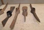 Vintage US-made pick axe lot for coal mining