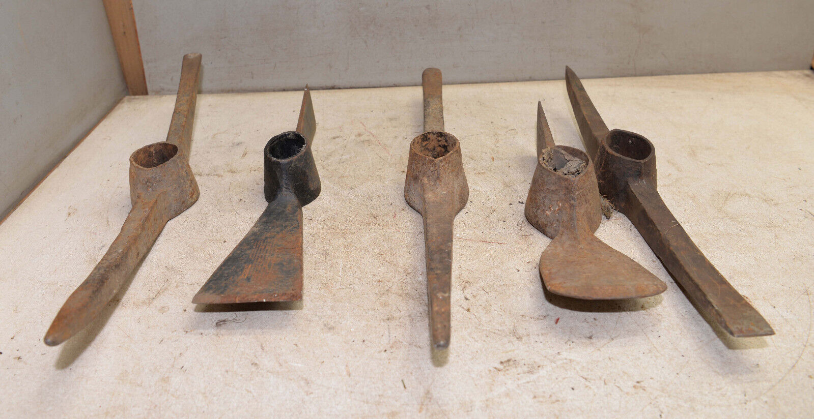 Vintage US-made pick axe lot for coal mining
