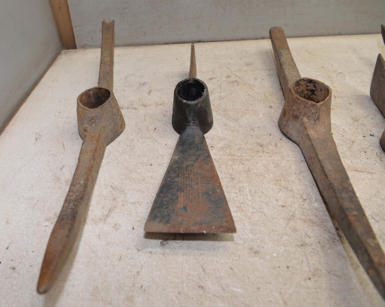 Vintage US-made pick axe lot for coal mining