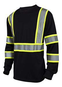 L&M Hi Vis Class 3 Black Coal Mining T Shirt