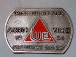 Vintage Westmoreland Coal Co. Arno Mine Belt Buckle