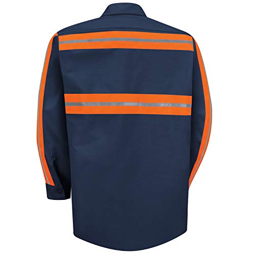 Red Kap Men's Enhanced Visibility Coal Mining Shirt, 2X-Large