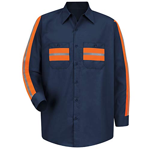 Red Kap Men's Enhanced Visibility Coal Mining Shirt, 2X-Large