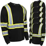 Zhanmai 6 Pack Safety Long Sleeve Coal Mining Shirt