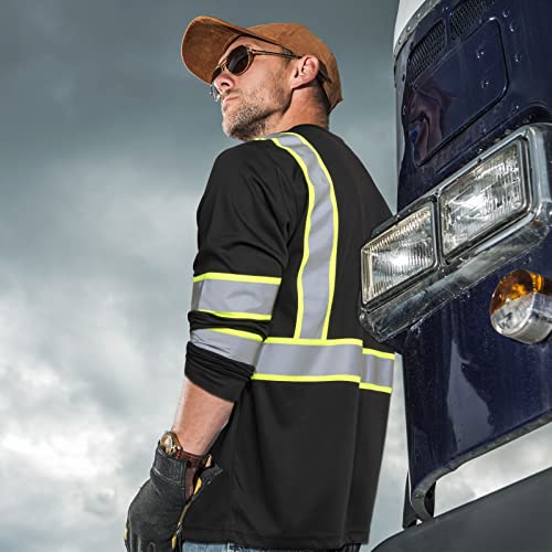 Zhanmai 6 Pack Safety Long Sleeve Coal Mining Shirt